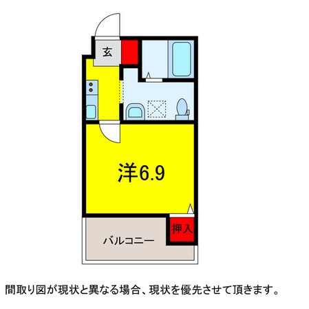 都賀駅 徒歩6分 1階の物件間取画像